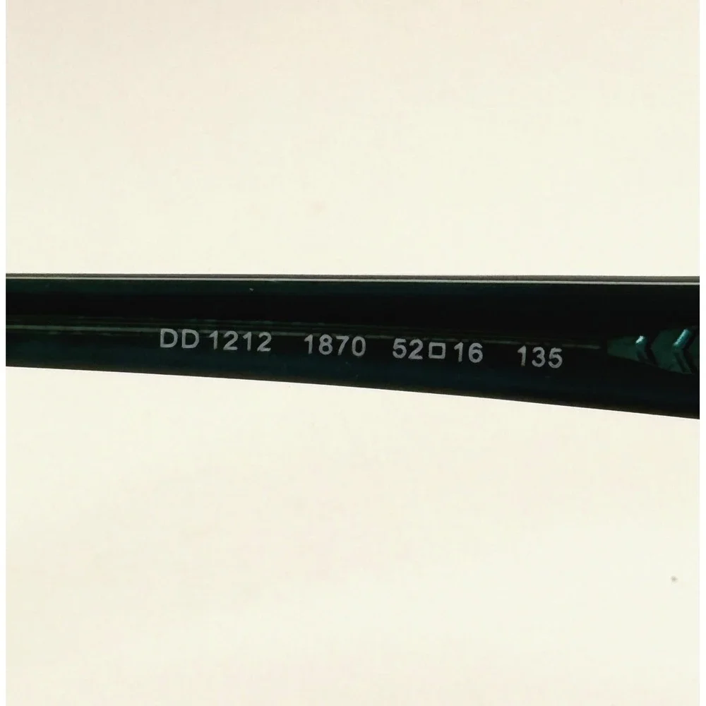 Dolce &‎ Gabbana DD 1212 1870 Eyeglasses Frame Only Womens 52-16-135 Black/Green